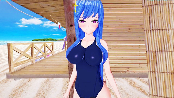 【3D】第一次在海滩上被操 海报